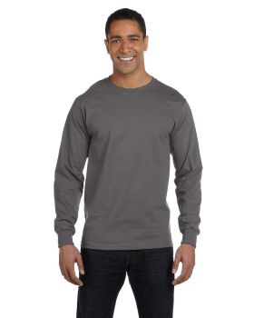 '5186-Pack2 Hanes Adult Beefy-T Long-Sleeve T-Shirt'