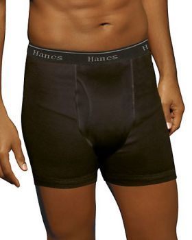 Hanes 76925P Ultimate Men's TAGLESS No Ride Up Boxer Briefs with Comfort ...
