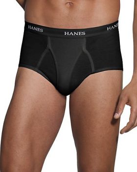 Hanes 7764B7 Ultimate Men's TAGLESS No Ride Up Briefs with Comfort Flex  ...