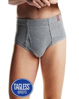 Hanes 7820N6 Men's TAGLESS No Ride Up Briefs with ComfortSoft Waistband  ...