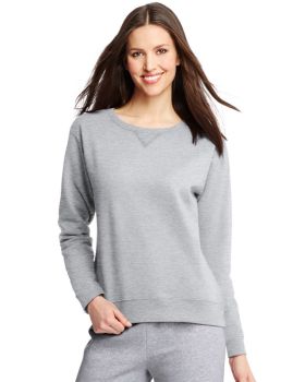 hanes comfortsoft ecosmart women's crewneck sweatshirt