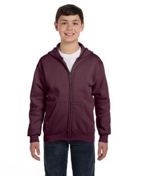 Hanes P480 Comfortblend EcoSmart Full Zip Kids 7.8 oz Hoodie Sweatshirt