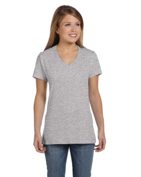 'S04V-Pack2 Hanes Women's Nano-T&Reg; V-Neck T-Shirt'