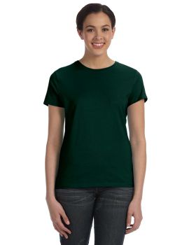 'Hanes SL04 Ladies' 4.5 Oz., 100% Ringspun Cotton Nano  T Shirt'