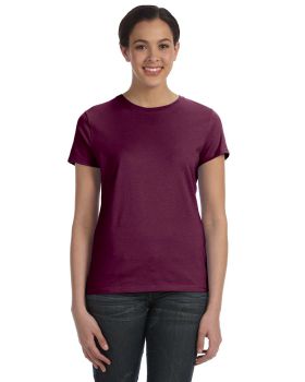 'Hanes SL04 Ladies' 4.5 Oz., 100% Ringspun Cotton Nano  T Shirt'