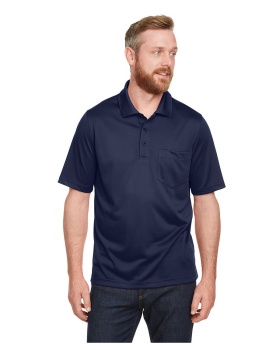 'Harriton M348P Men's Advantage Snag Protection Plus IL Pocket Polo'