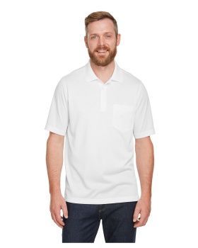 'Harriton M348P Men's Advantage Snag Protection Plus IL Pocket Polo'