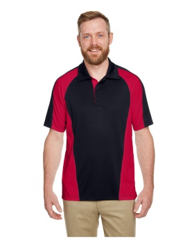 Harriton M385 Men's Advantage Snag Protection Plus IL Colorblock Polo