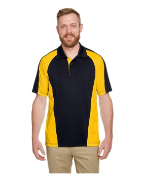 'Harriton M385 Men's Advantage Snag Protection Plus IL Colorblock Polo'