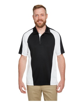 'Harriton M385 Men's Advantage Snag Protection Plus IL Colorblock Polo'