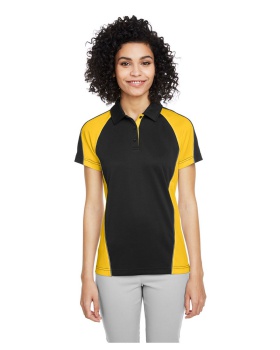 'Harriton M385W Ladies' Advantage Snag Protection Plus IL Colorblock Polo'