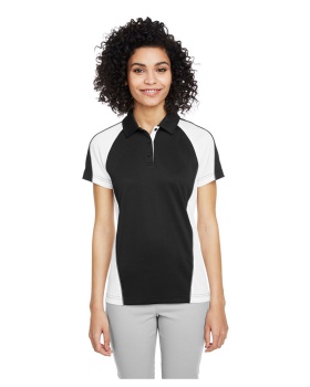 'Harriton M385W Ladies' Advantage Snag Protection Plus IL Colorblock Polo'