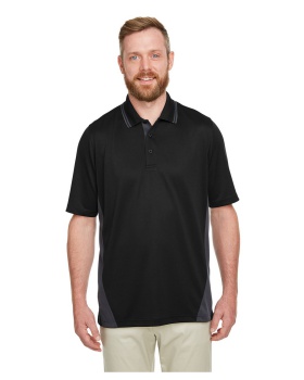 Harriton M386 Men's Flash Snag Protection Plus IL Colorblock Polo