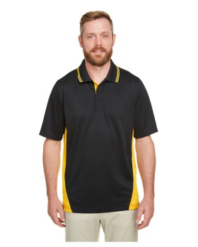 'Harriton M386 Youth Flash Snag Protection Plus IL Colorblock Polo'