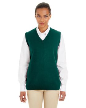 'Harriton M415W Ladies Pilbloc V-Neck Sweater Vest'