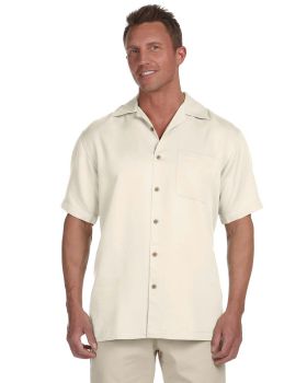 'Harriton M570 Men's Bahama Cord Camp Shirt'
