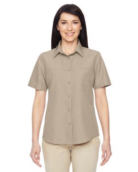 Harriton M580W Ladies' Key West Short Sleeve Performance Staff Shirt