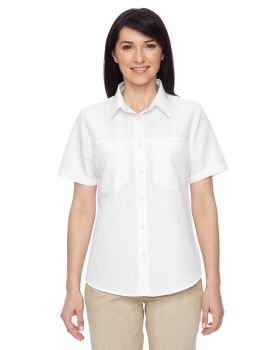 'Harriton M580W Ladies' Key West Short Sleeve Performance Staff Shirt'