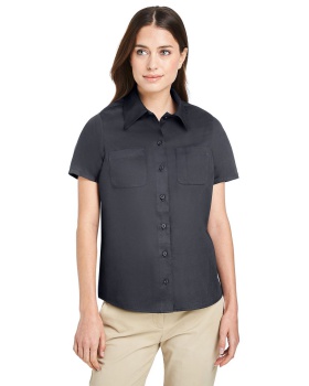 'Harriton M585W Ladies' Advantage IL Short Sleeve Work Shirt'