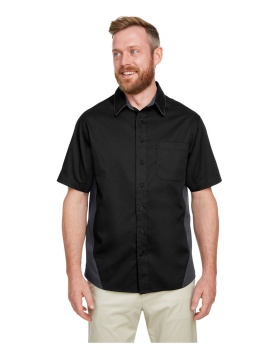 Harriton M586 Men's Flash IL Colorblock Short Sleeve Shirt