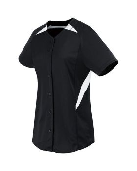 High Five 312172-C Ladies Galaxy Full Button Softball Jersey