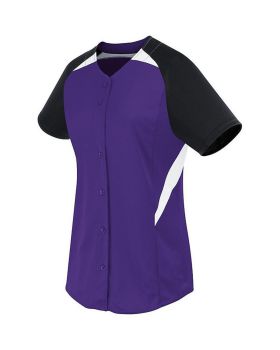 'High Five 312172-C Ladies Galaxy Full Button Softball Jersey'