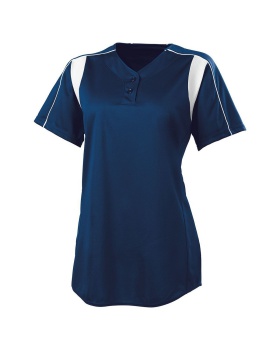 'High Five 312193-C Girls Double Play Two-Button Softball Jersey'