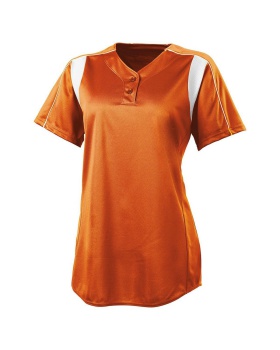 'High Five 312193-C Girls Double Play Two-Button Softball Jersey'