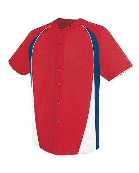 'HIGH 5 312220-C Adult Ace Full Button Jersey'