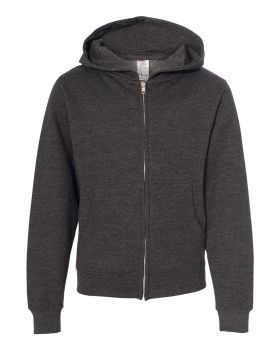 Independent Trading Co. SS4001YZ Youth Midweight Hooded Full-Zip Sweatsh ...