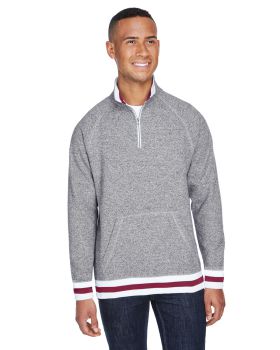 'J America JA8703 Adult Peppered Fleece Quarter-Zip'