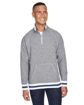 'J America JA8703 Adult Peppered Fleece Quarter-Zip'