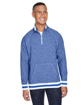 'J America JA8703 Adult Peppered Fleece Quarter-Zip'