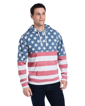 'J America JA8871 Triblend Hooded Pullover Sweatshirt'
