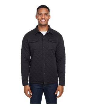 J America JA8889 Adult Quilted Jersey Shirt Jacket
