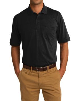 'Just Blanks Port & Company JBKP55P Core Blend Jersey Knit Pocket Polo'