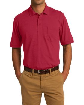 'Just Blanks Port & Company JBKP55P Core Blend Jersey Knit Pocket Polo'