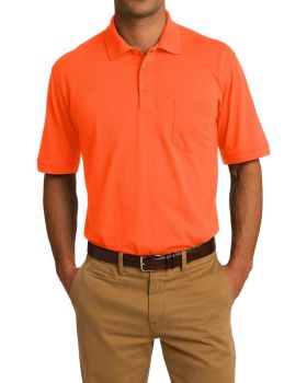 'Just Blanks Port & Company JBKP55P Core Blend Jersey Knit Pocket Polo'