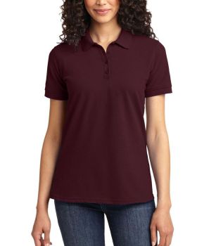 'Just Blanks Port & Company JBLKP155 Ladies Core Blend Pique Polo'