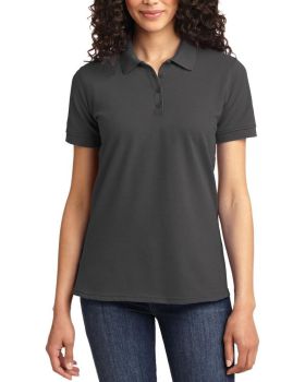 'Just Blanks Port & Company JBLKP155 Ladies Core Blend Pique Polo'