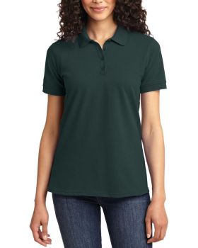 'Just Blanks Port & Company JBLKP155 Ladies Core Blend Pique Polo'