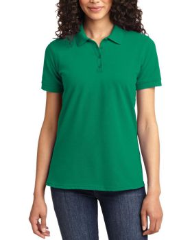 'Just Blanks Port & Company JBLKP155 Ladies Core Blend Pique Polo'