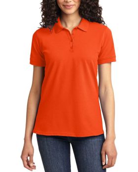 'Just Blanks Port & Company JBLKP155 Ladies Core Blend Pique Polo'