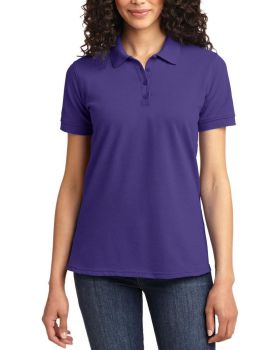 'Just Blanks Port & Company JBLKP155 Ladies Core Blend Pique Polo'