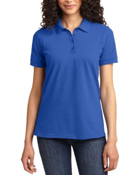 'Just Blanks Port & Company JBLKP155 Ladies Core Blend Pique Polo'