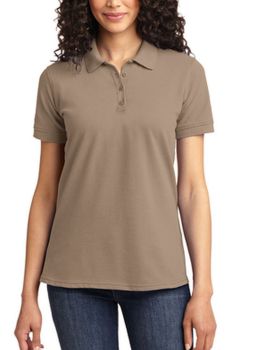 'Just Blanks Port & Company JBLKP155 Ladies Core Blend Pique Polo'