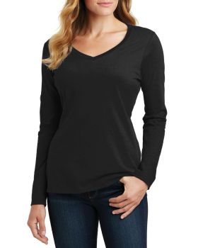 'Just Blanks Port & Company JBLPC450VLS Ladies Long Sleeve Fan Favorite V-Neck Tee'