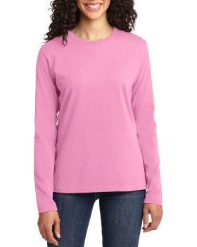 'Just Blanks Port & Company JBLPC54LS Ladies Long Sleeve Core Cotton Tee'