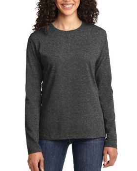 'Just Blanks Port & Company JBLPC54LS Ladies Long Sleeve Core Cotton Tee'