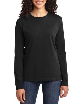 'Just Blanks Port & Company JBLPC54LS Ladies Long Sleeve Core Cotton Tee'